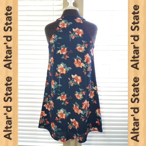 Altar'd State Dresses & Skirts - ALTAR'D STATE Sleeveless Midi Dress Women Blue Navy